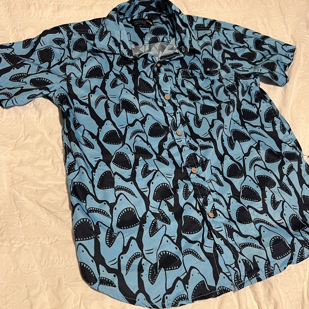 Button down boy top size L